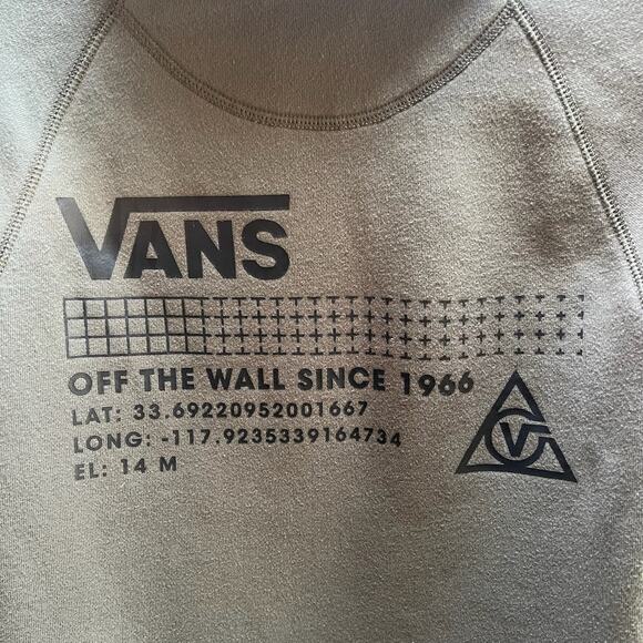 VANS Versa RARE Olive Green Hoodie | S | DWR Water Repellent Skate Sweatshirt - Picture 3 of 9